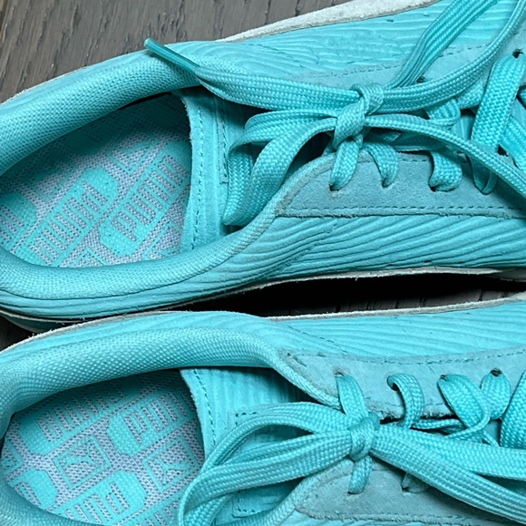 Puma teal suede classic sneakers - Picture 3 of 5